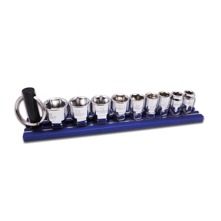 Vim Tools 0.25 in. Dual Drive Metric Socket Set, 9 Pieces VIM-DDM400